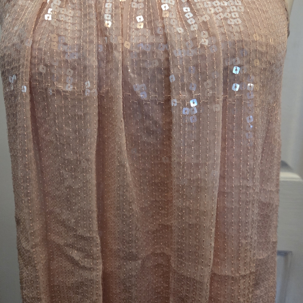 Betsey Johnson Pink Sequins Dress Sequin Sleeveless Sexy Party Formal Size 0 Y2k - Picture 5 of 11